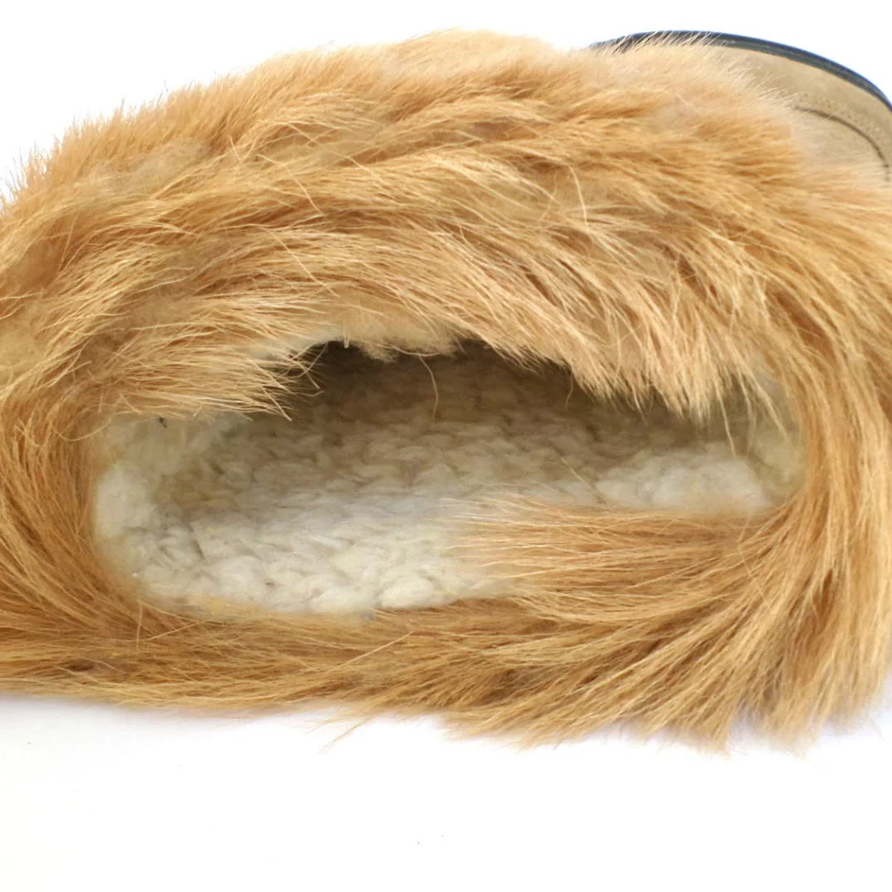 Pajar Women's Tan and Camel Furry Winter Rain Boots